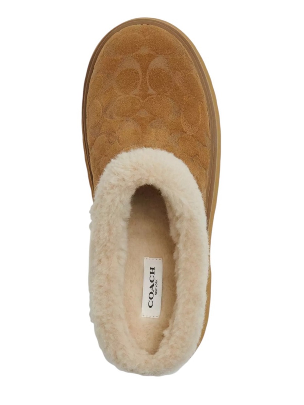COACH NWT 
Women's Cecelia Signature Shearling Clogs in Sz 7 - Picture 3 of 8